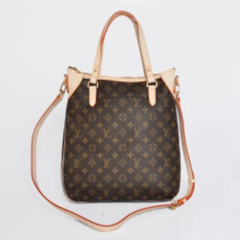 LOUIS VUITTON ルイヴィトン モノグラム コピー M56388 オデオンGM ハンドバッグ ダークブラウン